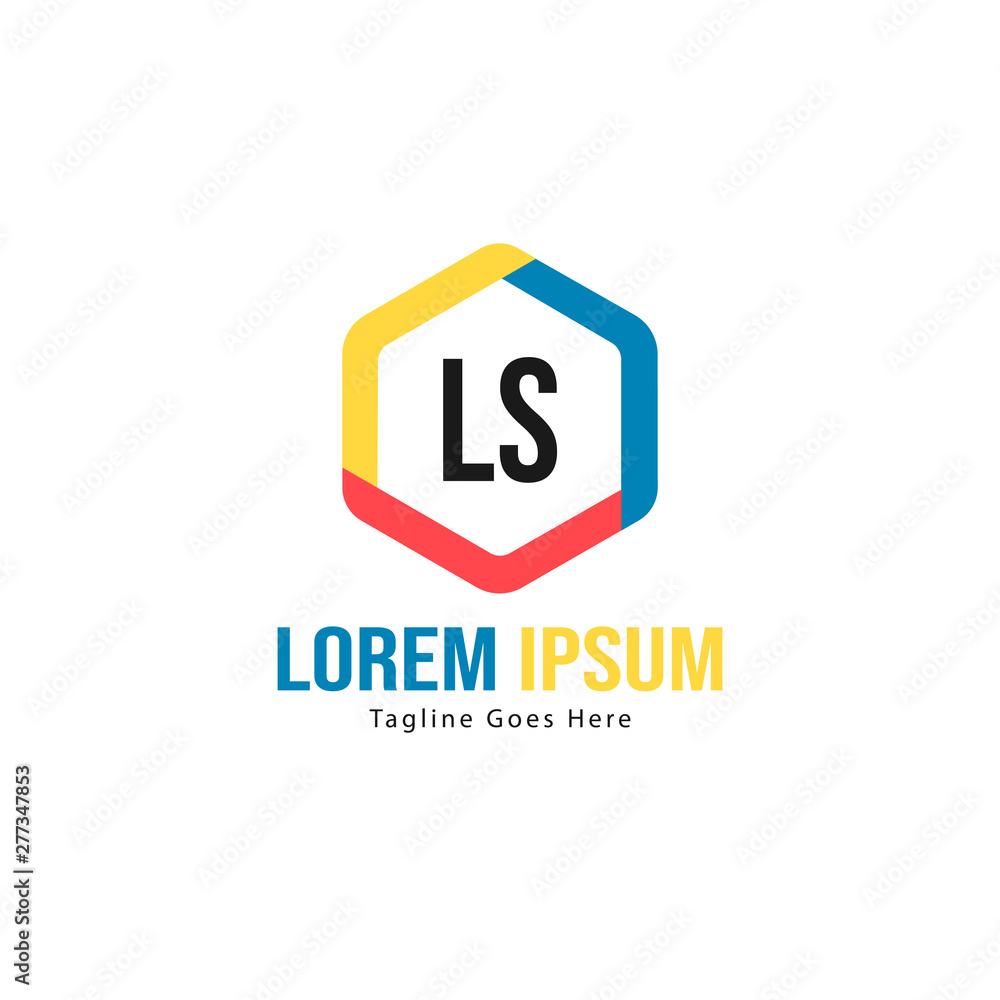 Initial LS logo template with modern frame. Minimalist LS letter logo vector illustration Initial LS logo template with modern frame. Minimalist LS letter logo vector illustration