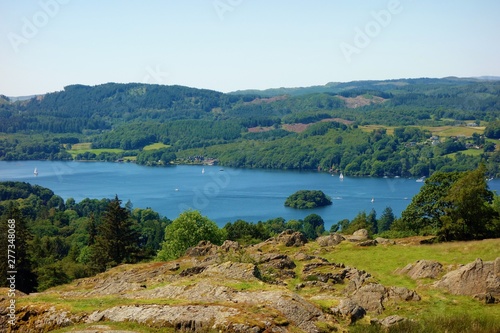 Lake Windermere in the English Lake District.