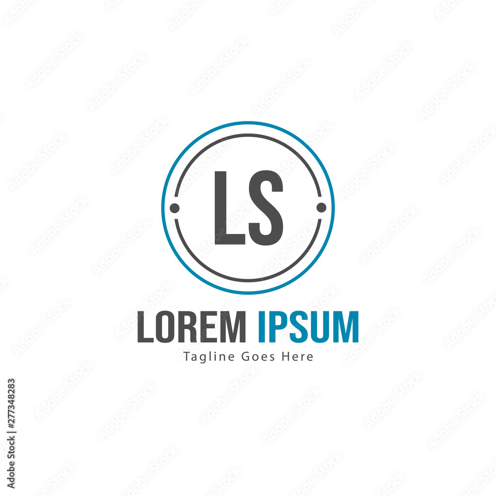 Initial LS logo template with modern frame. Minimalist LS letter logo vector illustration Initial LS logo template with modern frame. Minimalist LS letter logo vector illustration