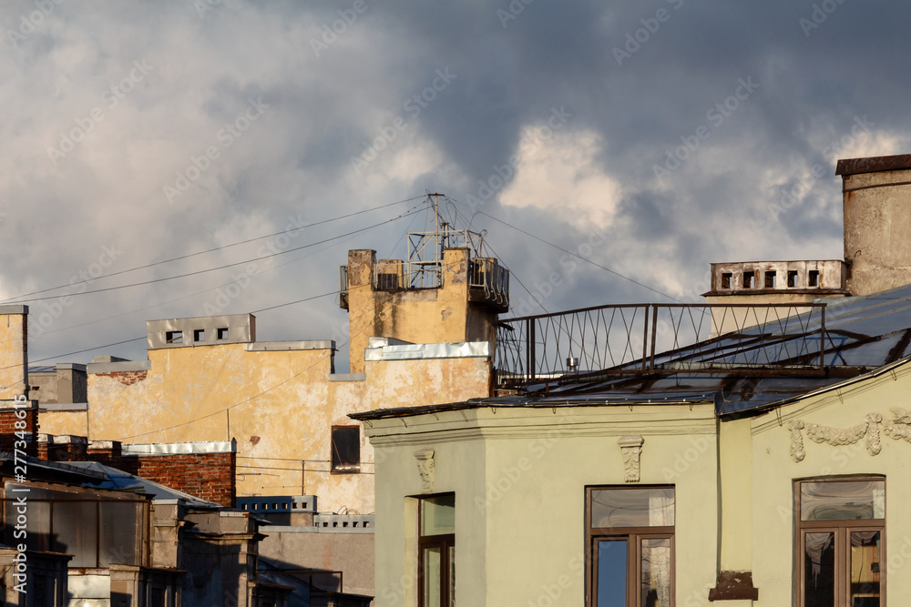 roofs of town houses
