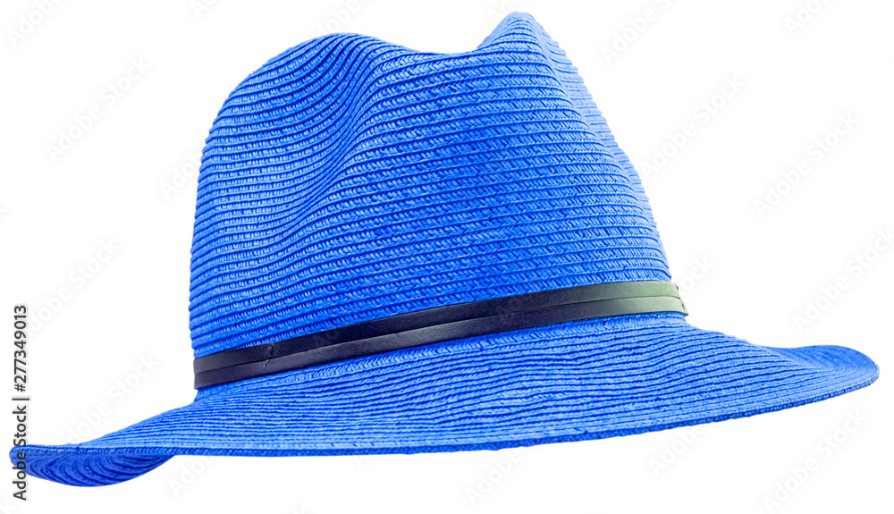 blue hat isolated on white background
