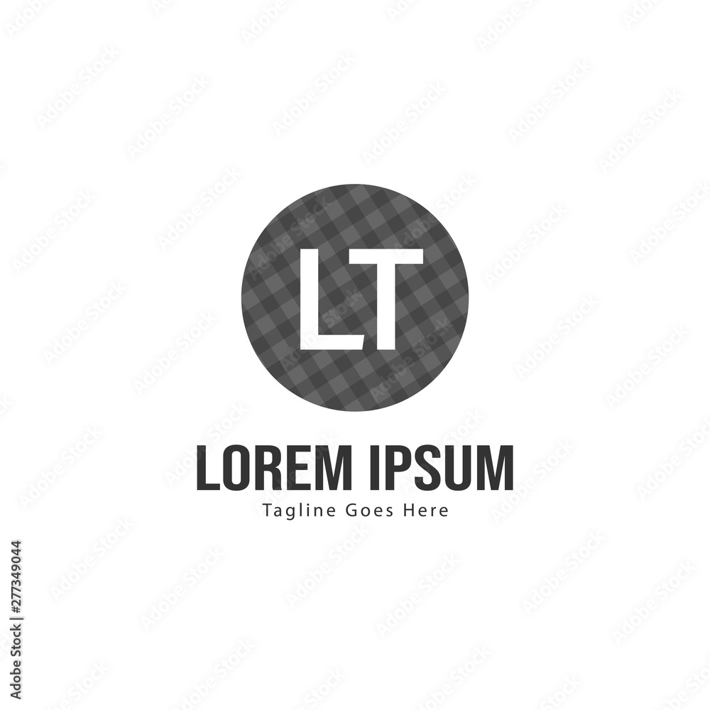 Initial LT logo template with modern frame. Minimalist LT letter logo vector illustration Initial LT logo template with modern frame. Minimalist LT letter logo vector illustration