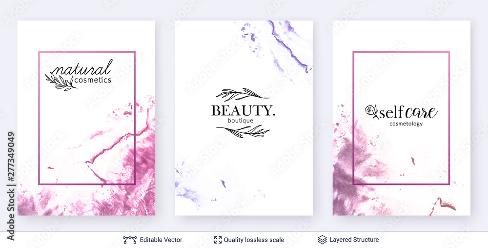 Beauty SPA care salon cosmetologist logo design.