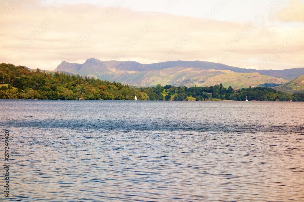 Lake Windermere in the English Lake District.