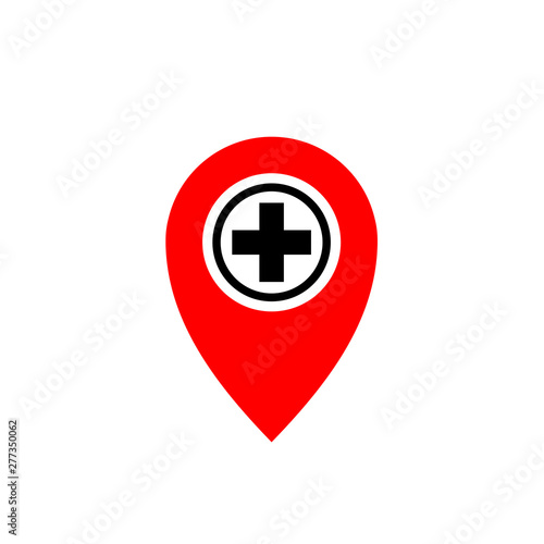 Hospital symbol icon vector illustration