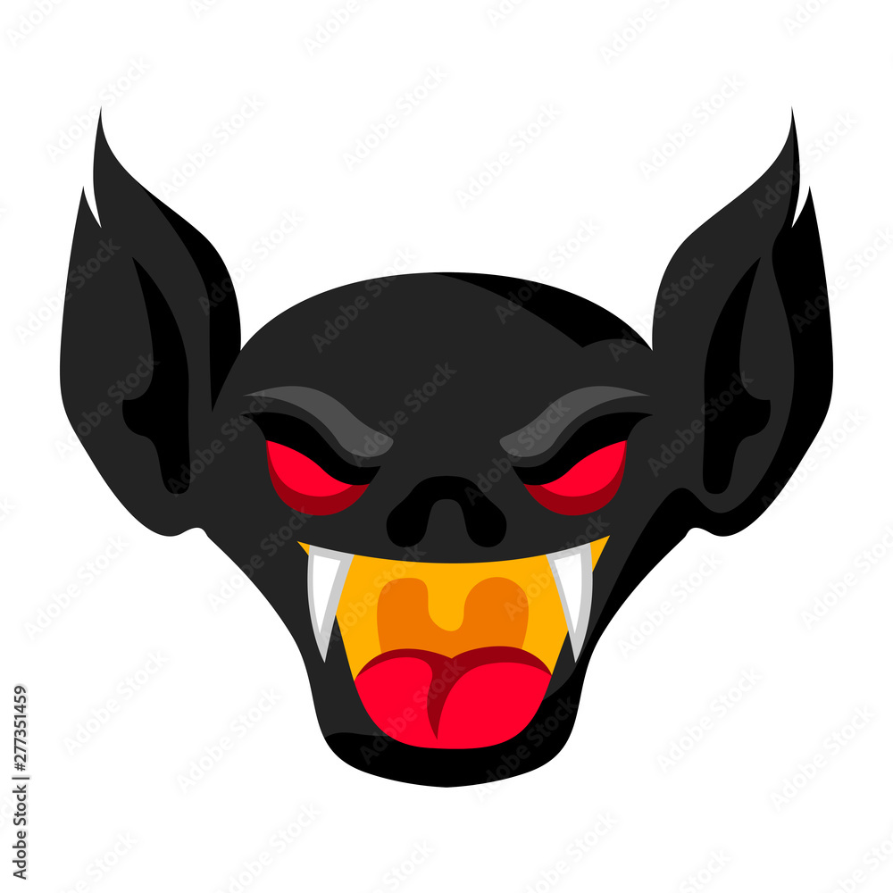 Happy halloween illustration of angry vampire. Happy halloween illustration of angry vampire.
