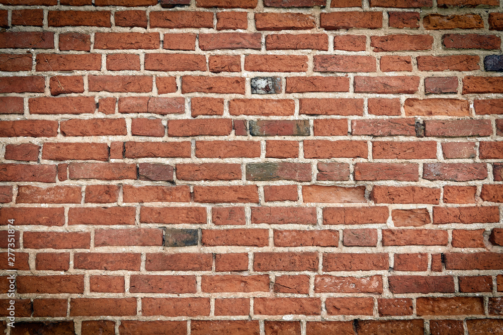 Obraz premium Old brick wall, under construction texture concept