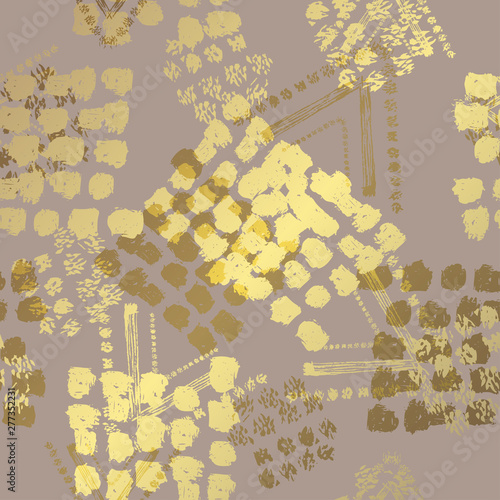 golden floral pattern