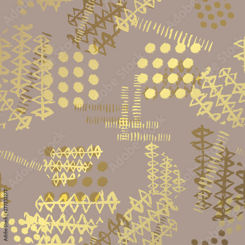 golden floral pattern