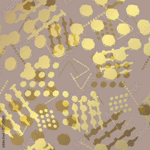 golden floral pattern