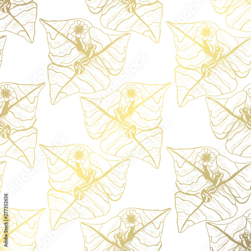 golden seamless pattern