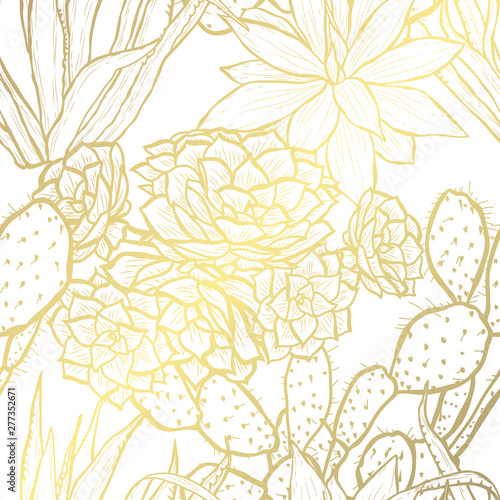 golden seamless pattern