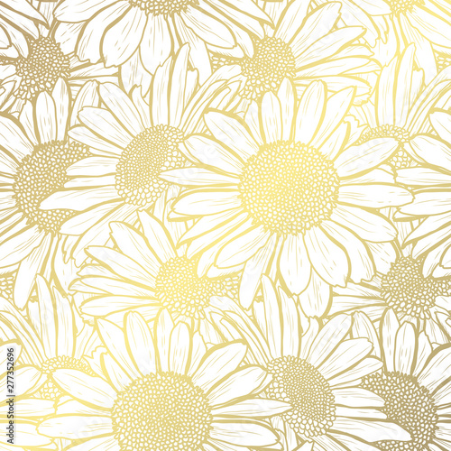 golden seamless pattern