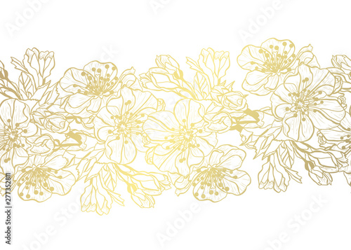 golden seamless pattern