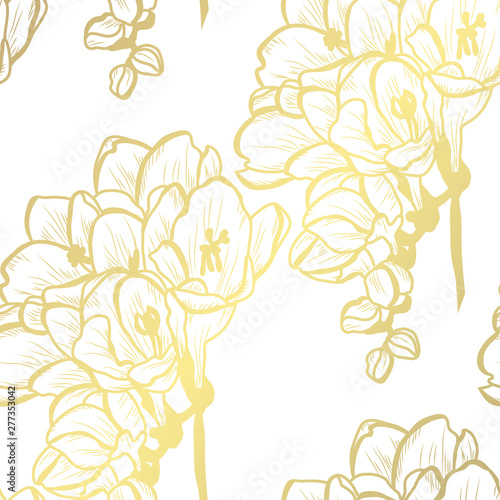 golden seamless pattern