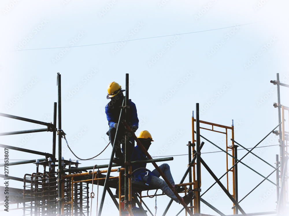 Man Working on the Working at height