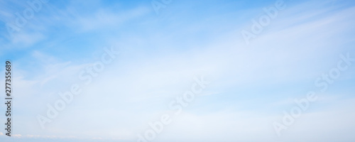 Blue sky with cirrus clouds at daytime