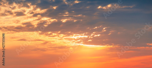 Colorful cloudy sky at sunset © evannovostro