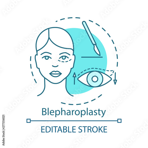 Blepharoplasty concept icon