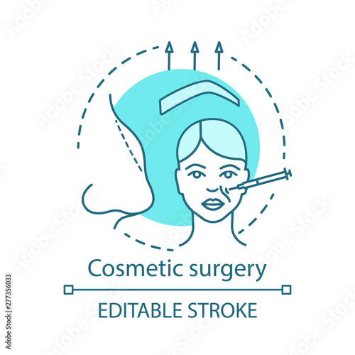 Cosmetic surgery concept icon