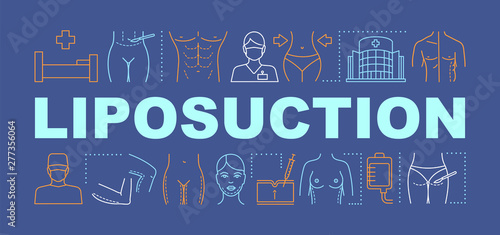 Liposuction word concepts banner