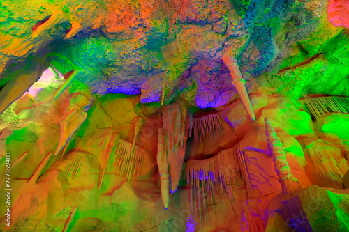 Fototapeta Naklejka Na Ścianę i Meble -  Geological Park stalactites, China