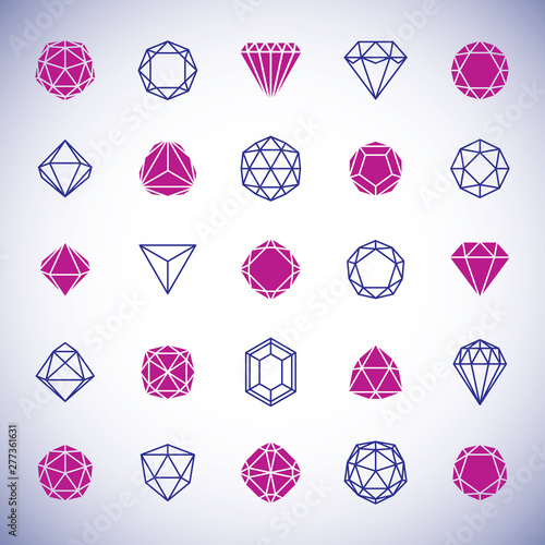 Vector abstract geometric f...
