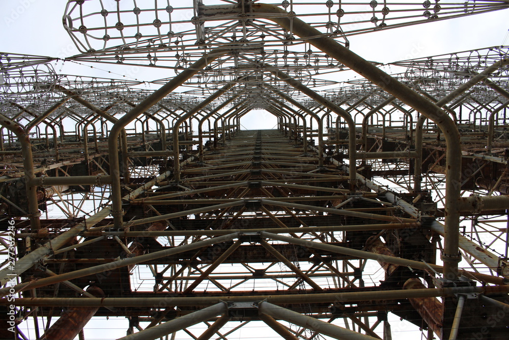 Soviet Horizont radar station Duga in Chernobyl Exclusion Zone, Ukraine