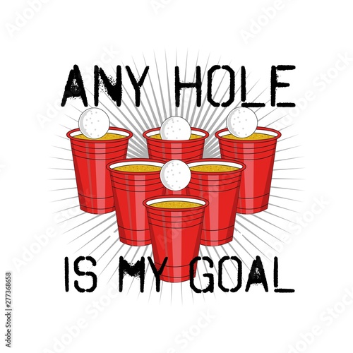 funny beer pong beverage liquor party design