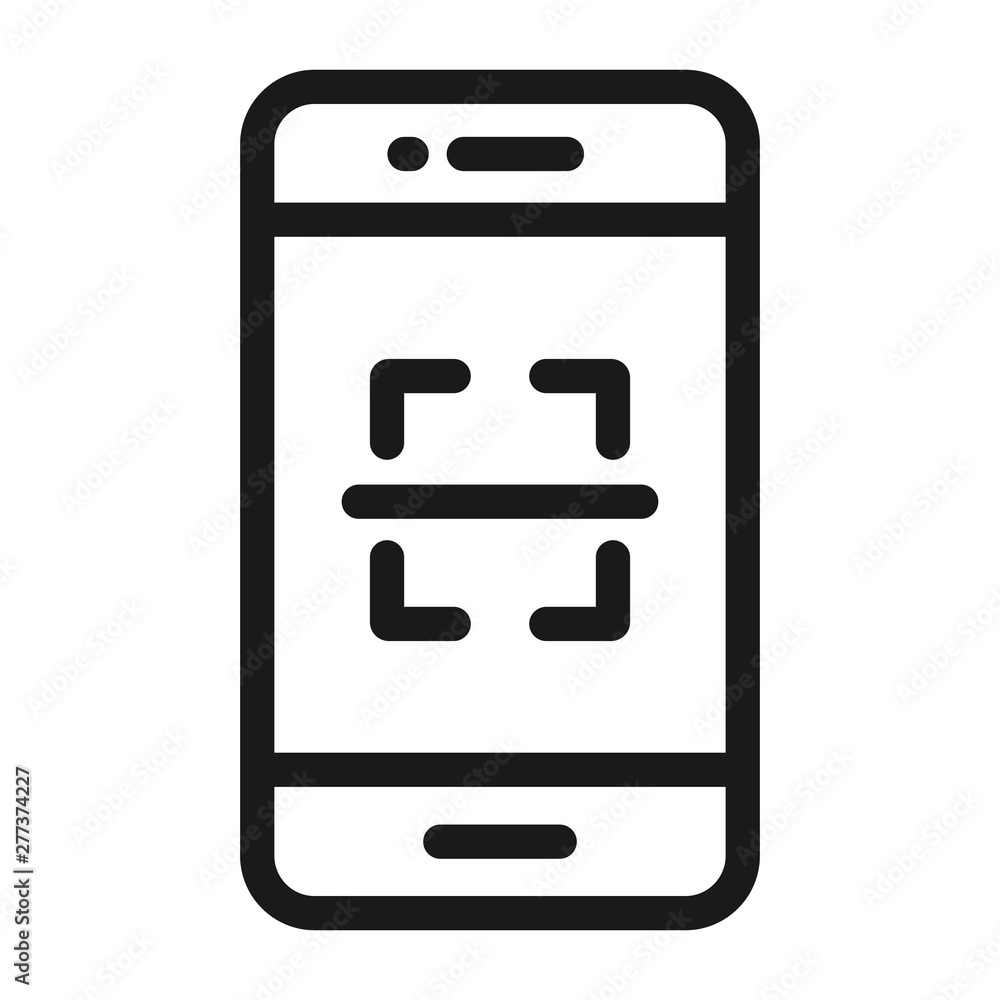 barcode scanner - minimal line web icon. simple vector illustration. concept for infographic, website or app. barcode scanner - minimal line web icon. simple vector illustration. concept for infographic, website or app.