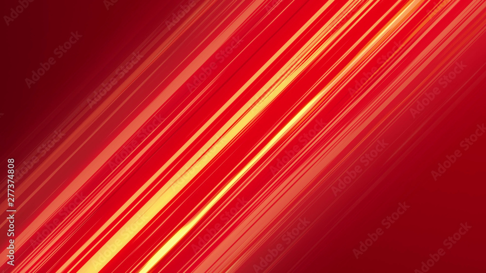 Obraz premium Red Diagonal Anime Speed Lines. Abstract anime background