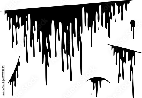 Blood Drip Silhouette from Cut Wound
