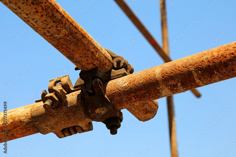Steel pipe scaffold