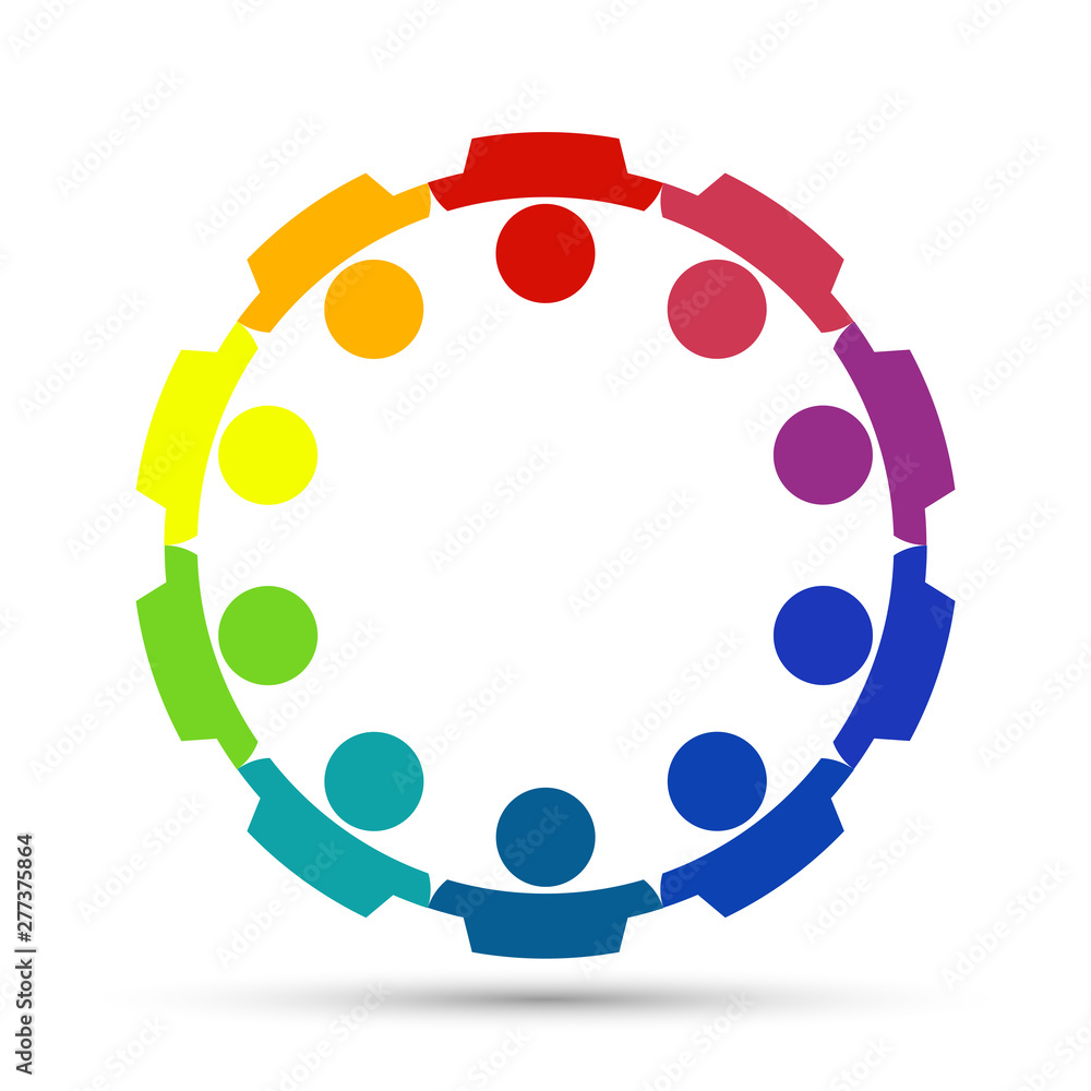Group of ten persons in circle. holding hands.The summit workers are meeting in the same power room. Group of ten persons in circle. holding hands.The summit workers are meeting in the same power room.