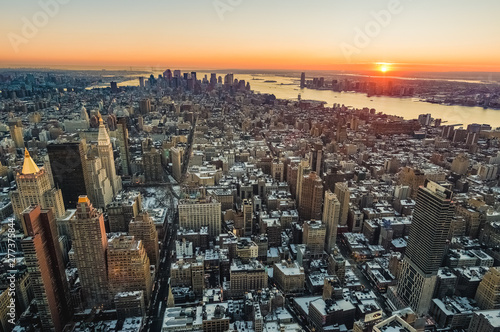 Dusk in Lower Manhattan, New York, United States. © Anibal Trejo