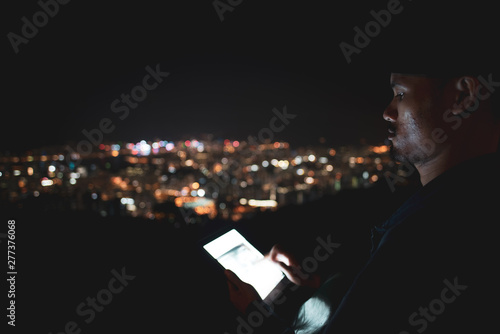 using tablet over the mount...