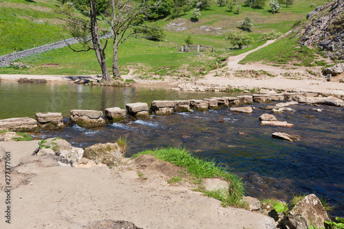 Stepping stones, Dovedale, Derbyshire, UK