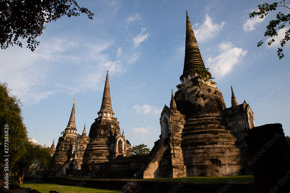 Wat Chai Wattanaram ruins in thailand