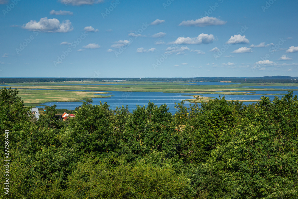 A view from the Zielonka hill in Wolinski National Park, Poland