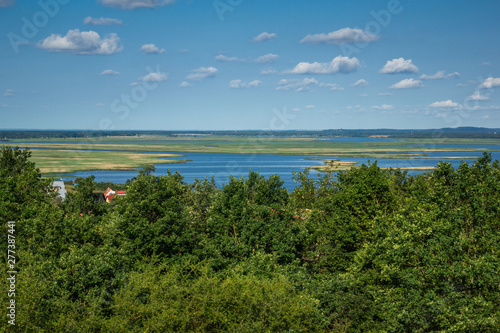 A view from the Zielonka hill in Wolinski National Park, Poland
