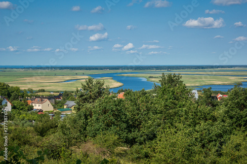 Obraz na płótnie A view from the Zielonka hill in Wolinski National Park, Poland w salonie