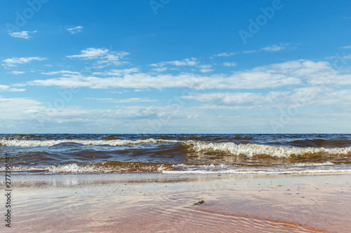 Fototapeta Naklejka Na Ścianę i Meble -  Beautiful view on Baltic sandy coast