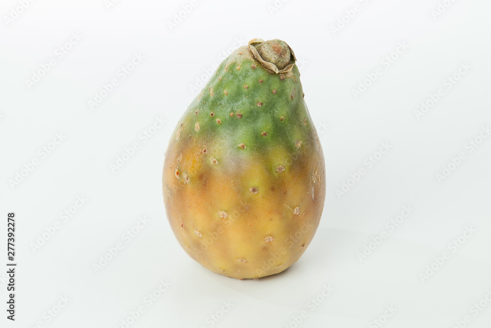 Prickly pear cactus fruits - Opuntia ficus indica; photo on neutral background Prickly pear cactus fruits - Opuntia ficus indica; photo on neutral background