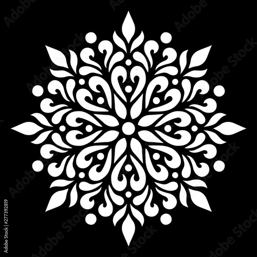 Pattern mandala white stencil doodles sketch