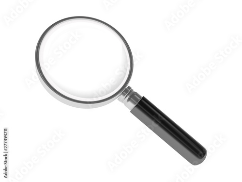 Isolated Magnifying Glass on White Background