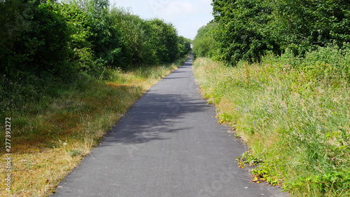 Country paths lanes & roads in summer, no cars or people