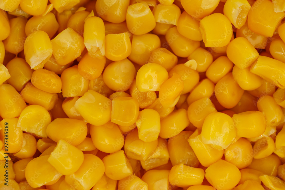 Yellow corn seeds background seamless texture close up Yellow corn seeds background seamless texture close up