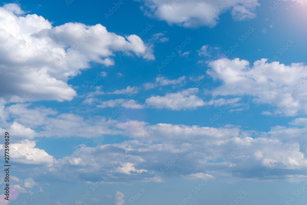 The vast blue sky and clouds sky. clouds in the sky. sun rays through the clouds The vast blue sky and clouds sky. clouds in the sky. sun rays through the clouds