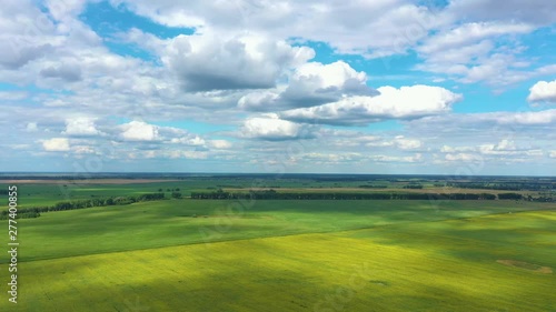Aerial video area on agriculture and village
