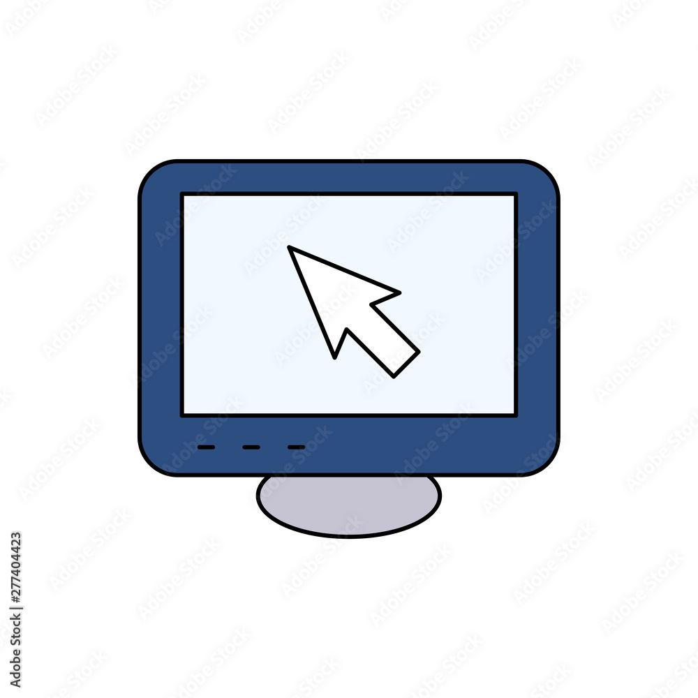 monitor cursor vector icon monitor cursor vector icon